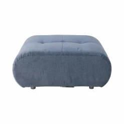 Pouf pour canapé modulable tissu Benny - Bleu