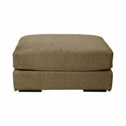 Pouf velours déhoussable Maé - Olive