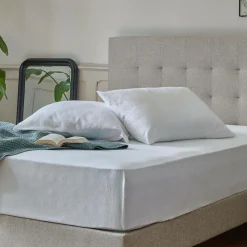 Protège oreiller molleton anti acariens et bactérien Anais - 65 x 65 cm