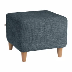 Repose pieds tissu Chambord - Bleu