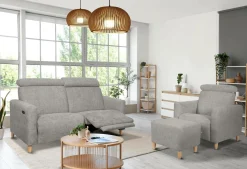 Repose pieds tissu Chambord - Gris