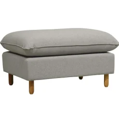 Repose-pieds tissu Portimo - Gris Clair