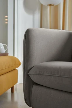 Repose-pieds tissu Portimo - Gris Clair