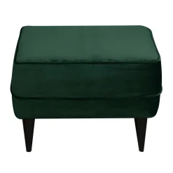 Repose-pieds velours Oscar - Vert Emeraude