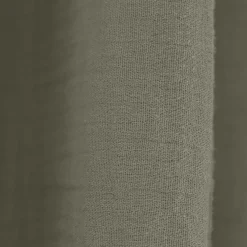 Rideau à pattes gaze de coton Cybelle - Thym