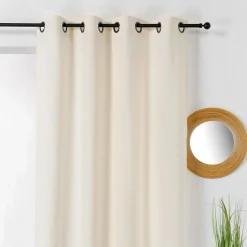 Rideau chanvre Léopold - Blanc cassé - 135 x 240 cm