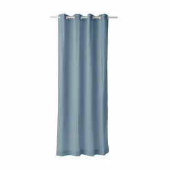Rideau coton lin Valentine - Bleu Gris