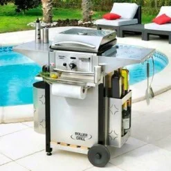 ROLLER GRILL Couvercle de cuisson avec charnière 400 x 400