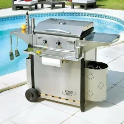 ROLLER GRILL Support essuie-tout et porte-condiments pour désserte CHPS600