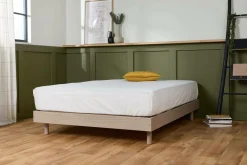 Sommier kit décor bois Elian - Chêne Clair - 140 x 190 cm