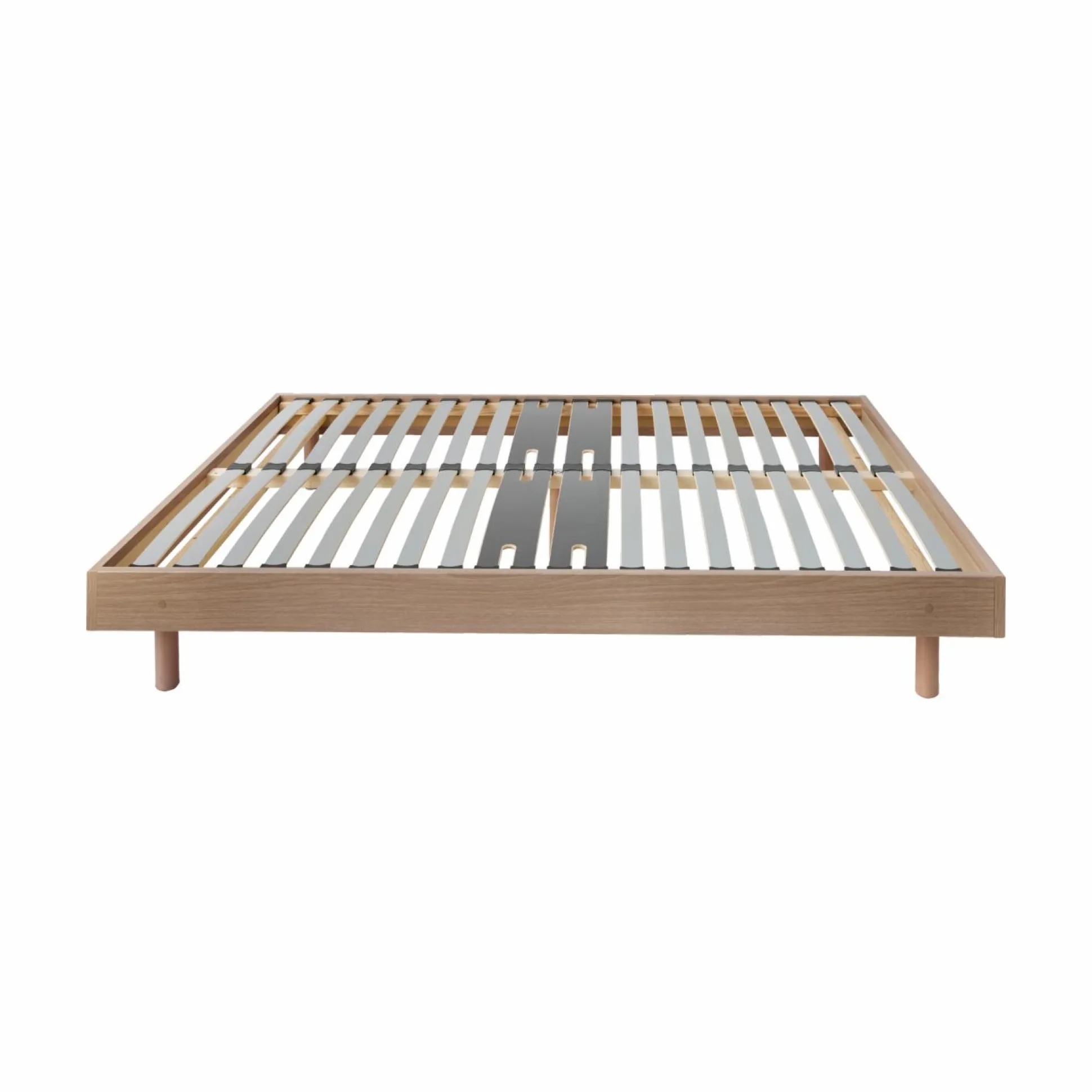 Sommier kit décor bois Elian - Chêne Clair - 140 x 190 cm