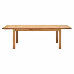 Table à manger rectangulaire chêne massif 6 personnes avec rallonges en option Luminescence