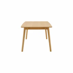 Table à manger rectangulaire bois avec rallonges en option Adèle - 200 x 98 cm