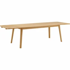 Table à manger rectangulaire bois avec rallonges en option Adèle - 200 x 98 cm