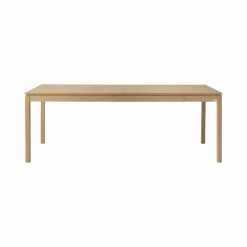 Table à manger rectangulaire extensible décor bois 8 à 10 personnes Simon