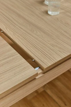 Table à manger rectangulaire extensible décor bois 8 à 10 personnes Simon