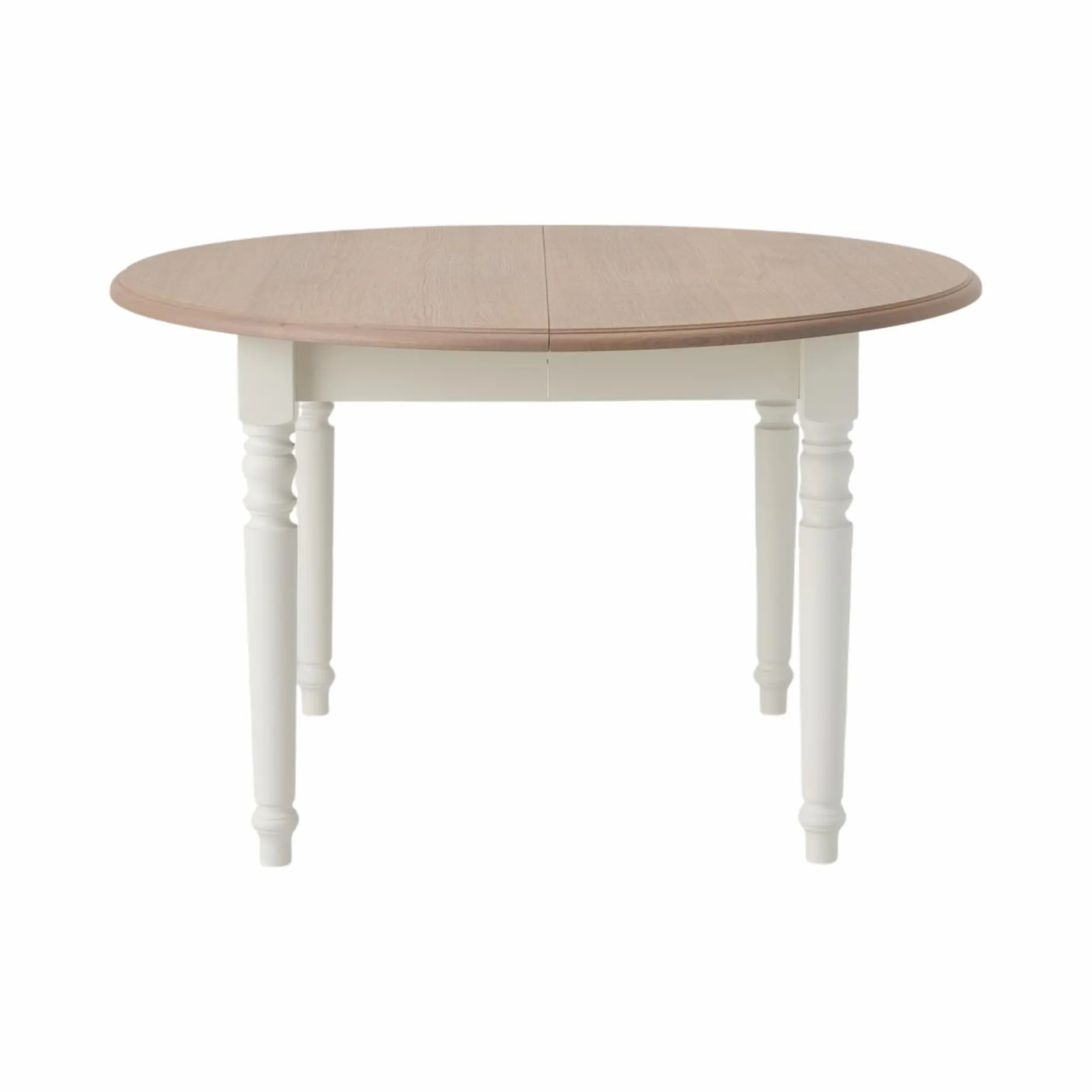 Table à manger ronde extensible bois 4 à 8 personnes Apolline
