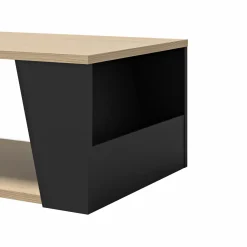 Table basse Albi - Noir/Chêne