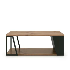 Table basse Albi - Noir/Noyer