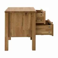 Table de chevet 2 tiroirs chêne massif Capucine