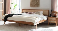 Table de chevet 2 tiroirs chêne massif Capucine