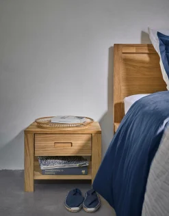 Table de chevet en bois 1 tiroir Luminescence