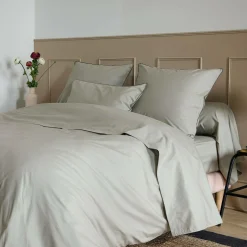 Taie de traversin coton bio Thaïs - Bronze