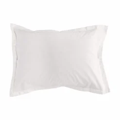 Taie d'oreiller coton bio Verlaine - Blanc - 50 x 70 cm