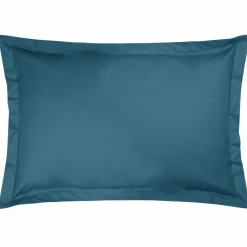 Taie d'oreiller coton bio Fil & Sens - Bleu Minéral - Taie d'oreiller 50 x 75 cm