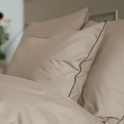 Taie d'oreiller coton bio Thaïs - Ficelle - 65 x 65 cm