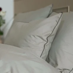 Taie d'oreiller coton bio Thaïs - Bronze - 65 x 65 cm