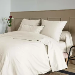 Taie d'oreiller coton bio Thaïs - Dune - 50 x 70 cm