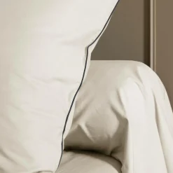 Taie d'oreiller coton bio Thaïs - Dune - 50 x 70 cm