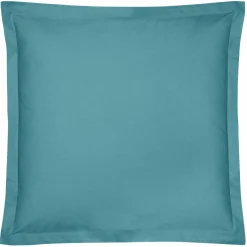Taie d'oreiller coton bio Fil & Sens - Bleu Lagon - Taie d'oreiller 65 x 65 cm