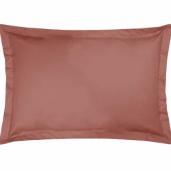 Taie d'oreiller coton bio Fil & Sens - Terracotta - Taie d'oreiller 50 x 75 cm