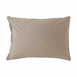 Taie d'oreiller coton bio Thaïs - Ficelle - 50 x 70 cm