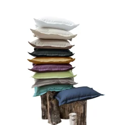 Taie d'oreiller coton bio Fil & Sens - Blanc - Taie d'oreiller 65 x 65 cm