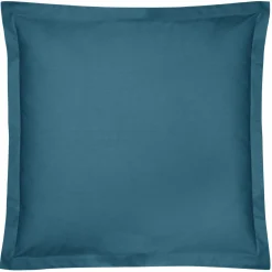 Taie d'oreiller coton bio Fil & Sens - Bleu Minéral - Taie d'oreiller 65 x 65 cm
