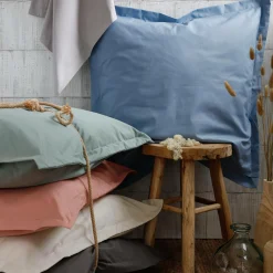 Taie d'oreiller coton bio Fil & Sens - Rose des Sables - Taie d'oreiller 65 x 65 cm