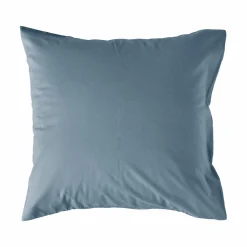 Taie d'oreiller coton lin Valentine - Bleu Gris - 65 x 65 cm