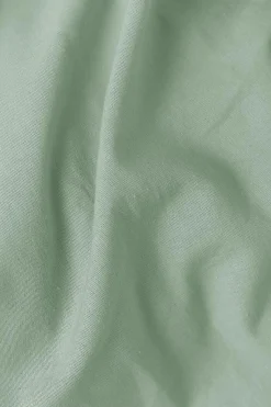 Taie d'oreiller coton lin Valentine - Bleu écume - 65 x 65 cm