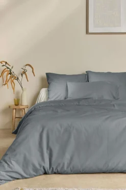 Taie d'oreiller coton lin Valentine - Orage - 50 x 70 cm