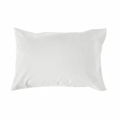 Taie d'oreiller coton lin Valentine - Blanc - 50 x 70 cm
