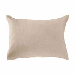 Taie d'oreiller gaze de coton bio Lou - Beige - 50 x 70 cm