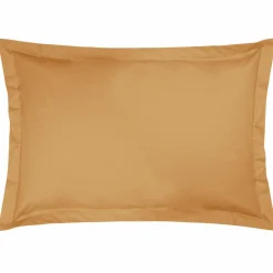 Taie d'oreiller percale bio Elise - Ocre - Taie d'oreiller 50 x 75 cm