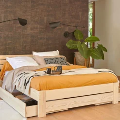 Taie d'oreiller percale bio Elise - Ocre - Taie d'oreiller 50 x 75 cm