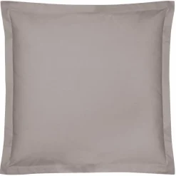 Taie d'oreiller percale bio Elise - Gris Mastic - Taie d'oreiller 65 x 65 cm