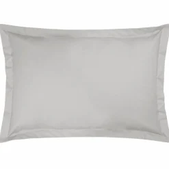 Taie percale bio Elise - Galet - Taie d'oreiller 50 x 75 cm