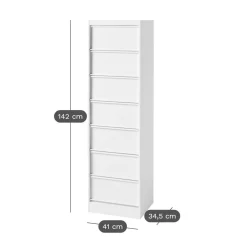 TOLIX Caisson de rangement CC7 - Blanc Perlé