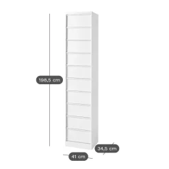 TOLIX Caisson de rangement CC10 - Brun Noir